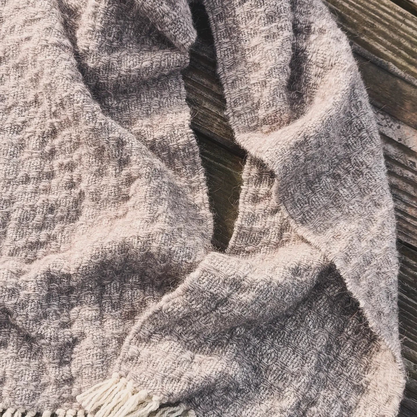 Kat. British Wool Scarf with Icelandic Lambswool