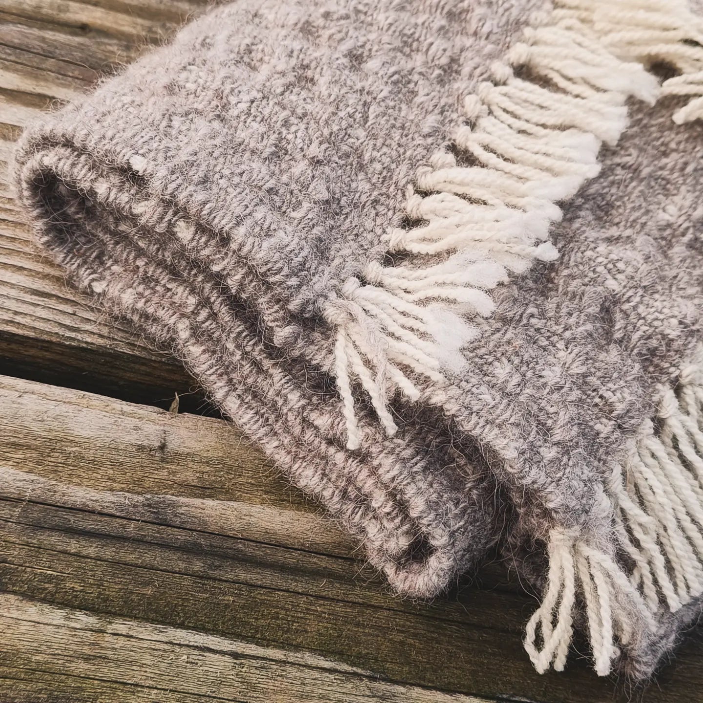 Kat. British Wool Scarf with Icelandic Lambswool
