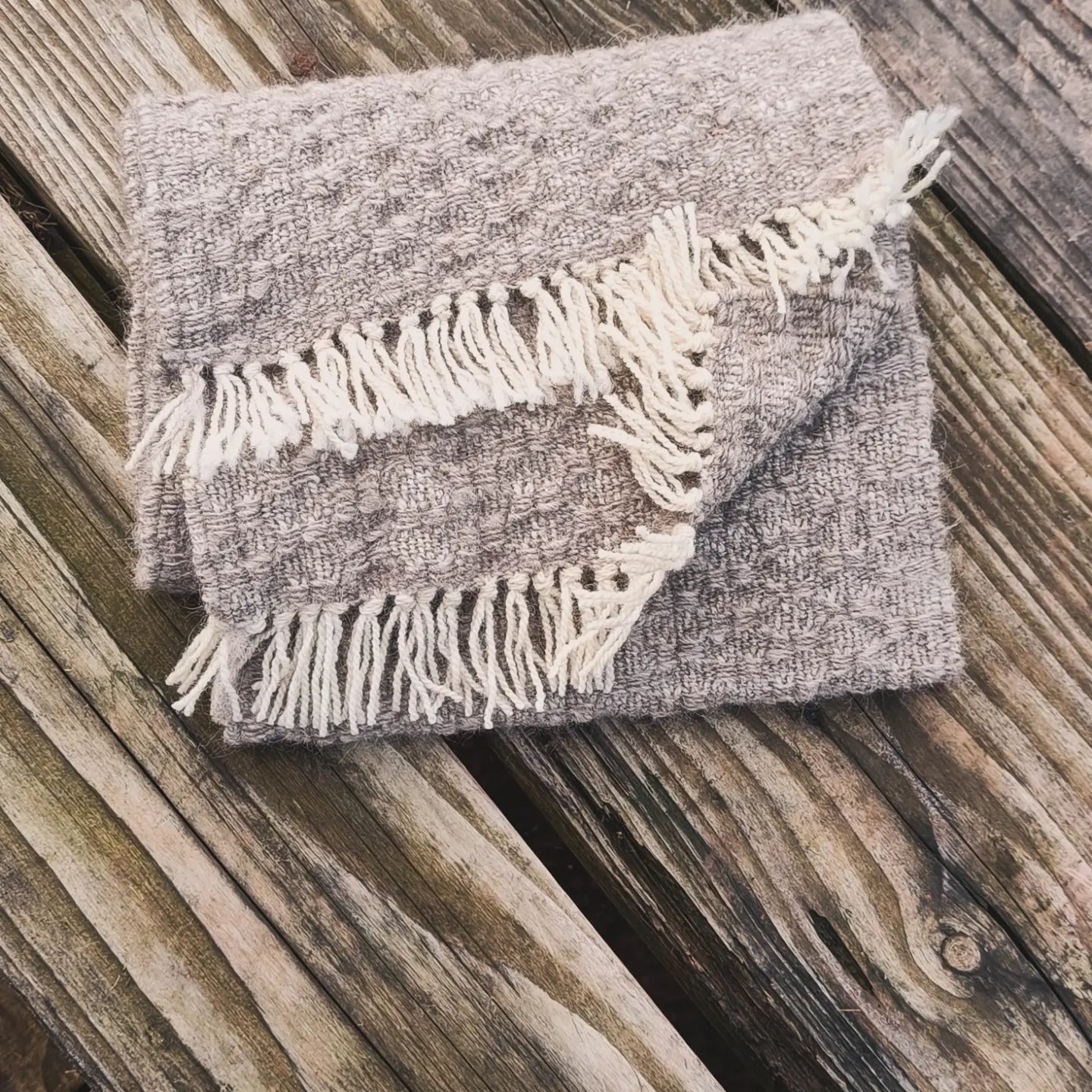 Kat. British Wool Scarf with Icelandic Lambswool