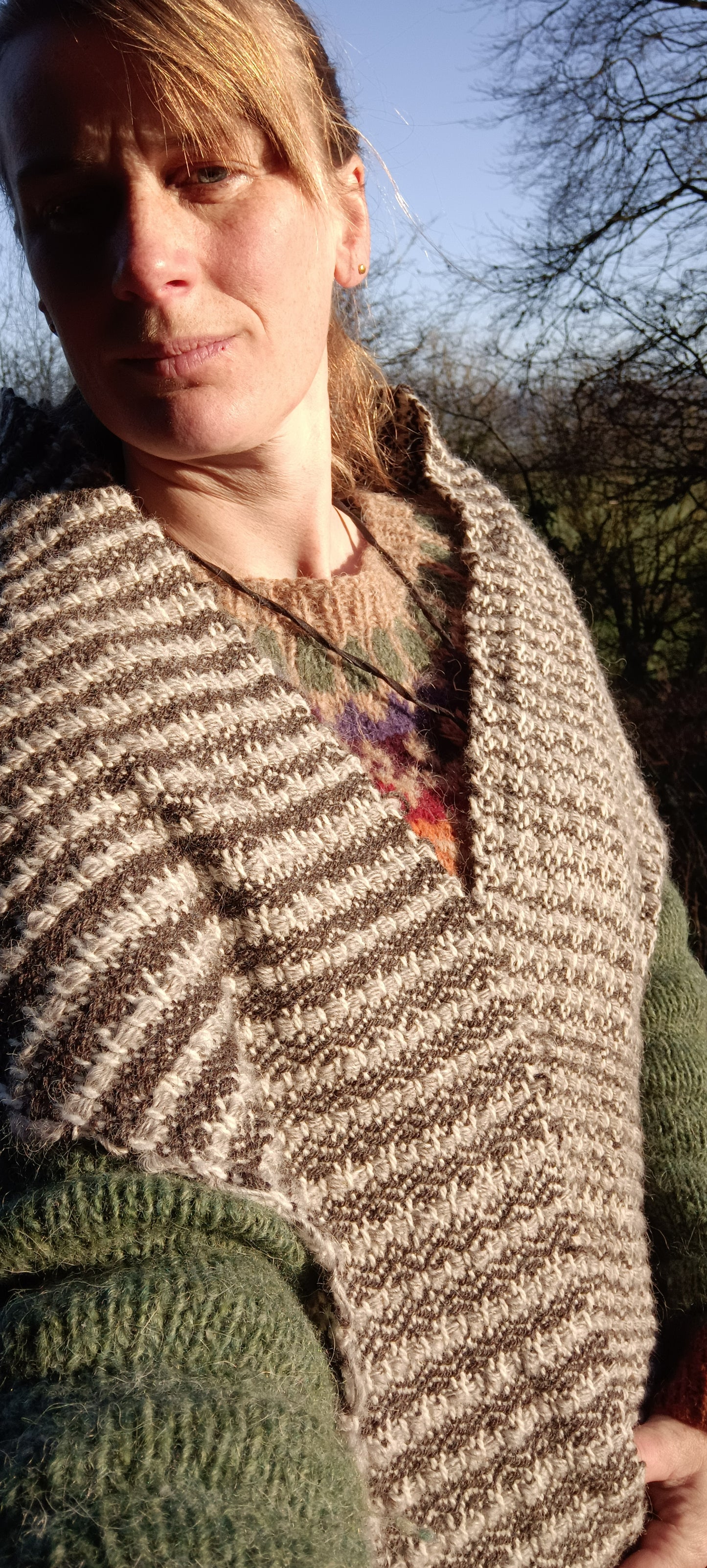 Half Moon II. British Wool Scarf with Icelandic Lambswool