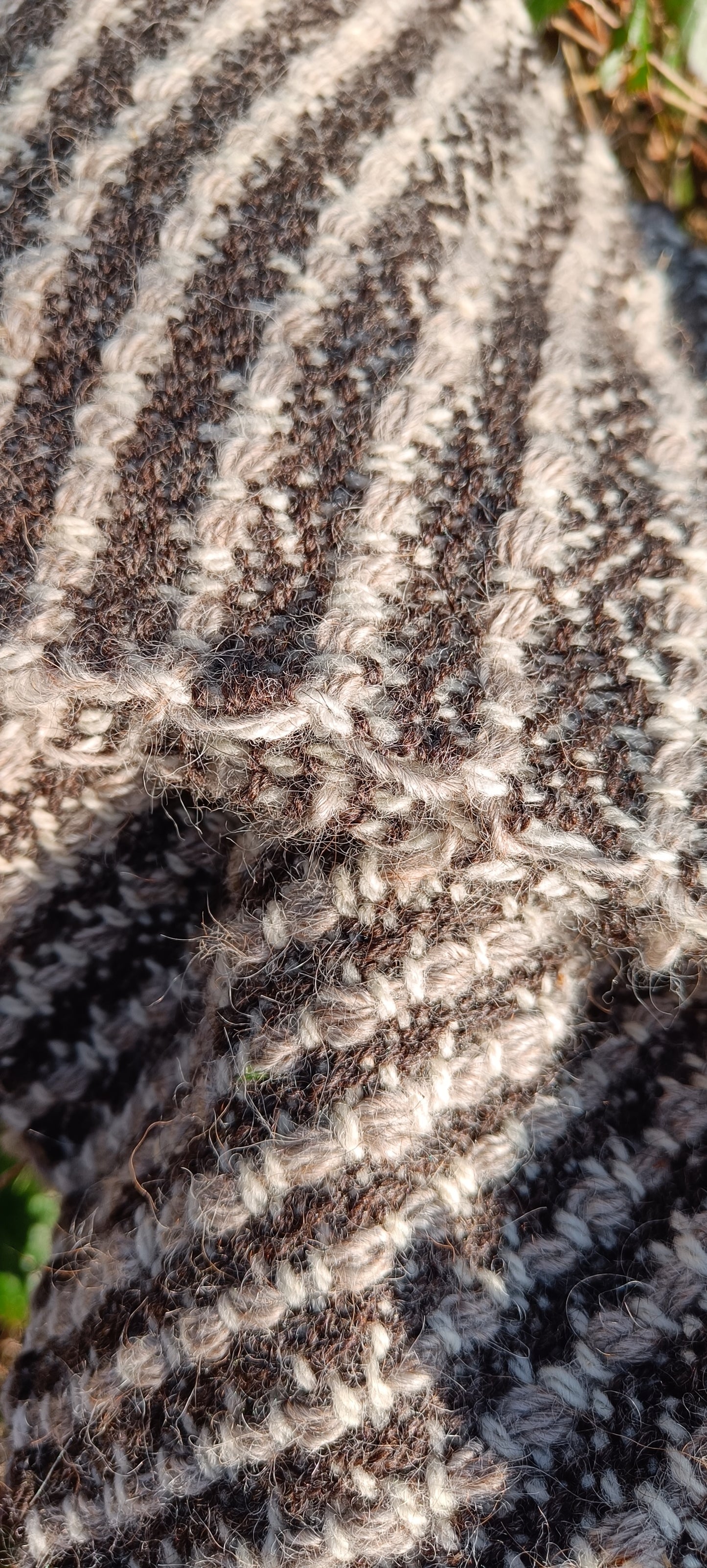 Half Moon II. British Wool Scarf with Icelandic Lambswool