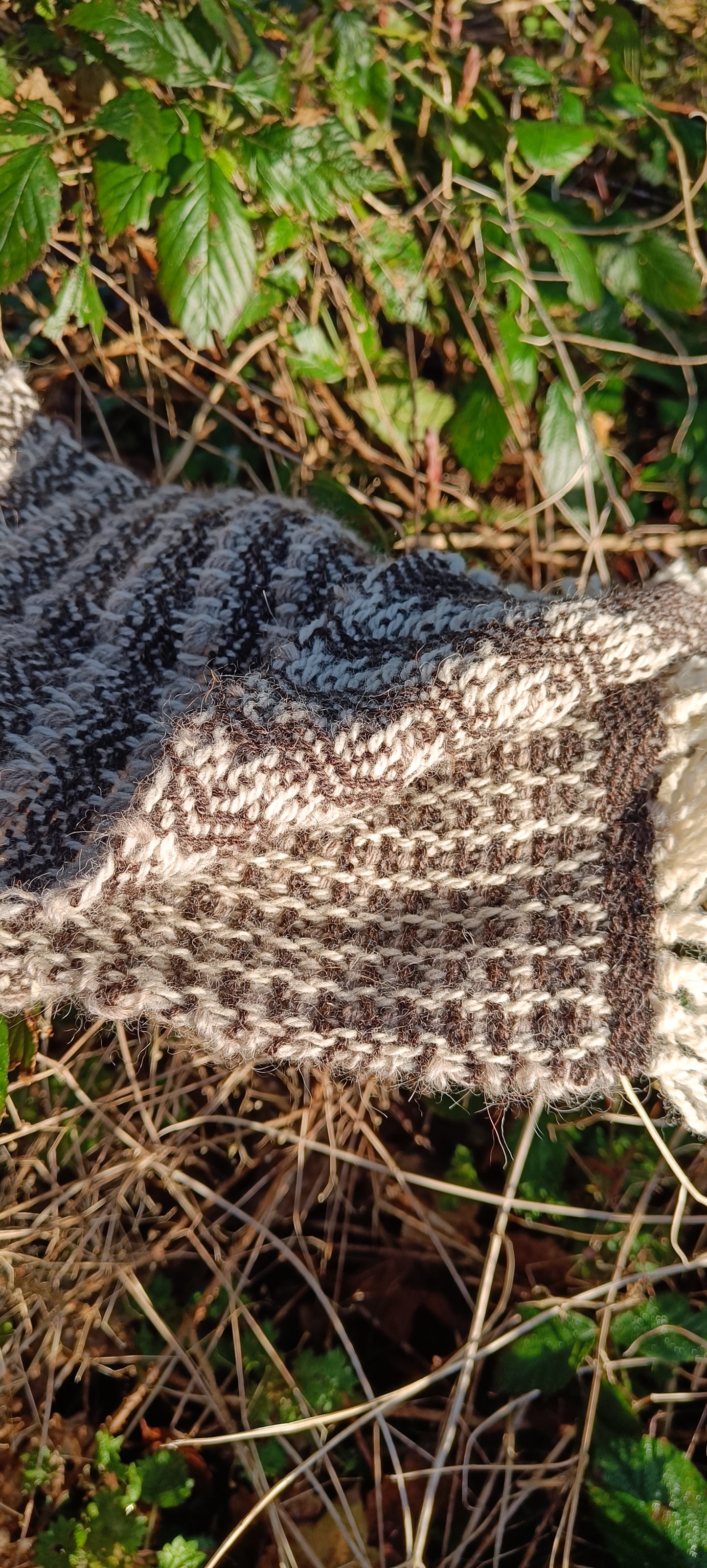 Half Moon II. British Wool Scarf with Icelandic Lambswool