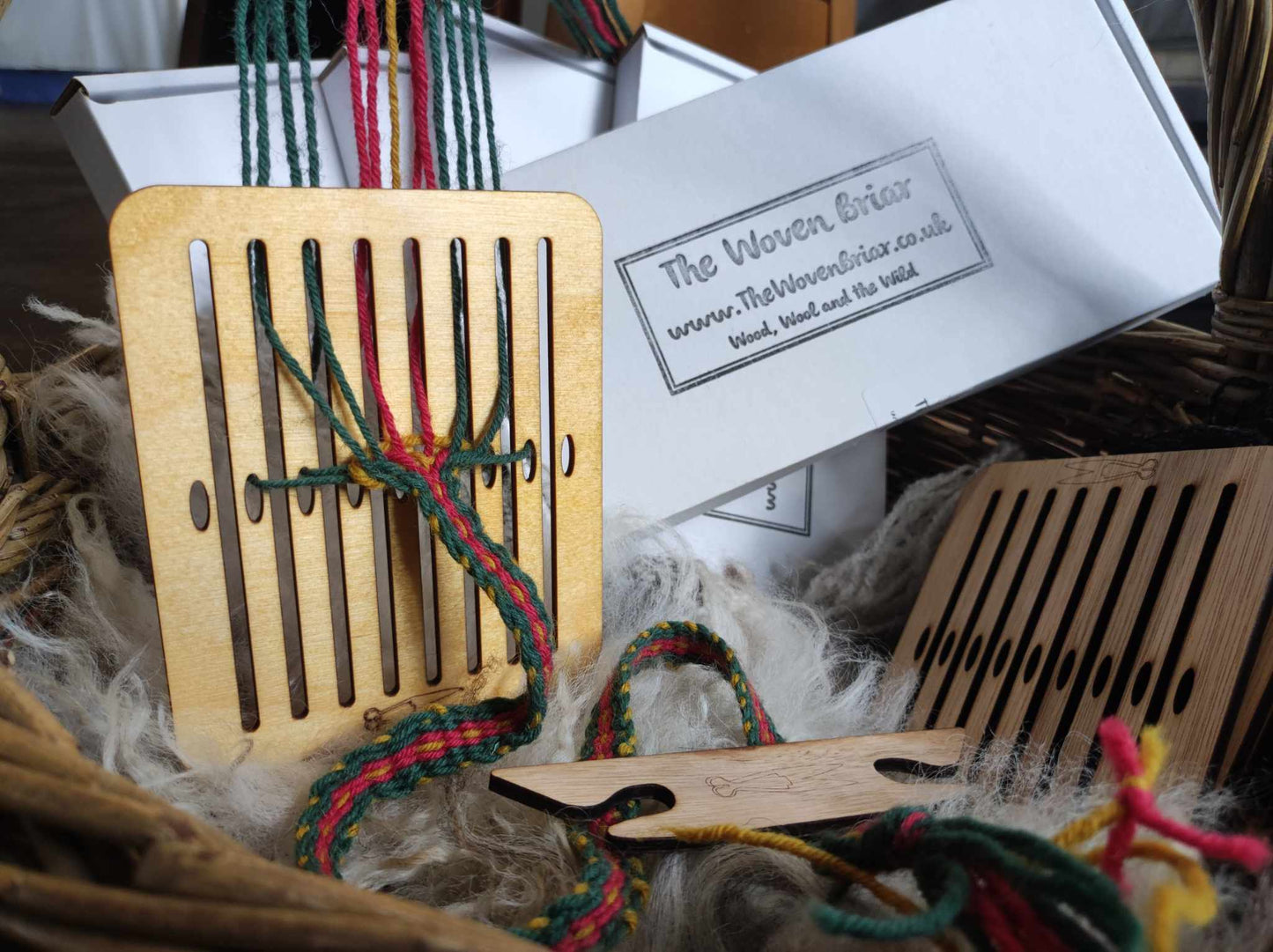 Band Weaving Kit with Plant Dyed Yarn