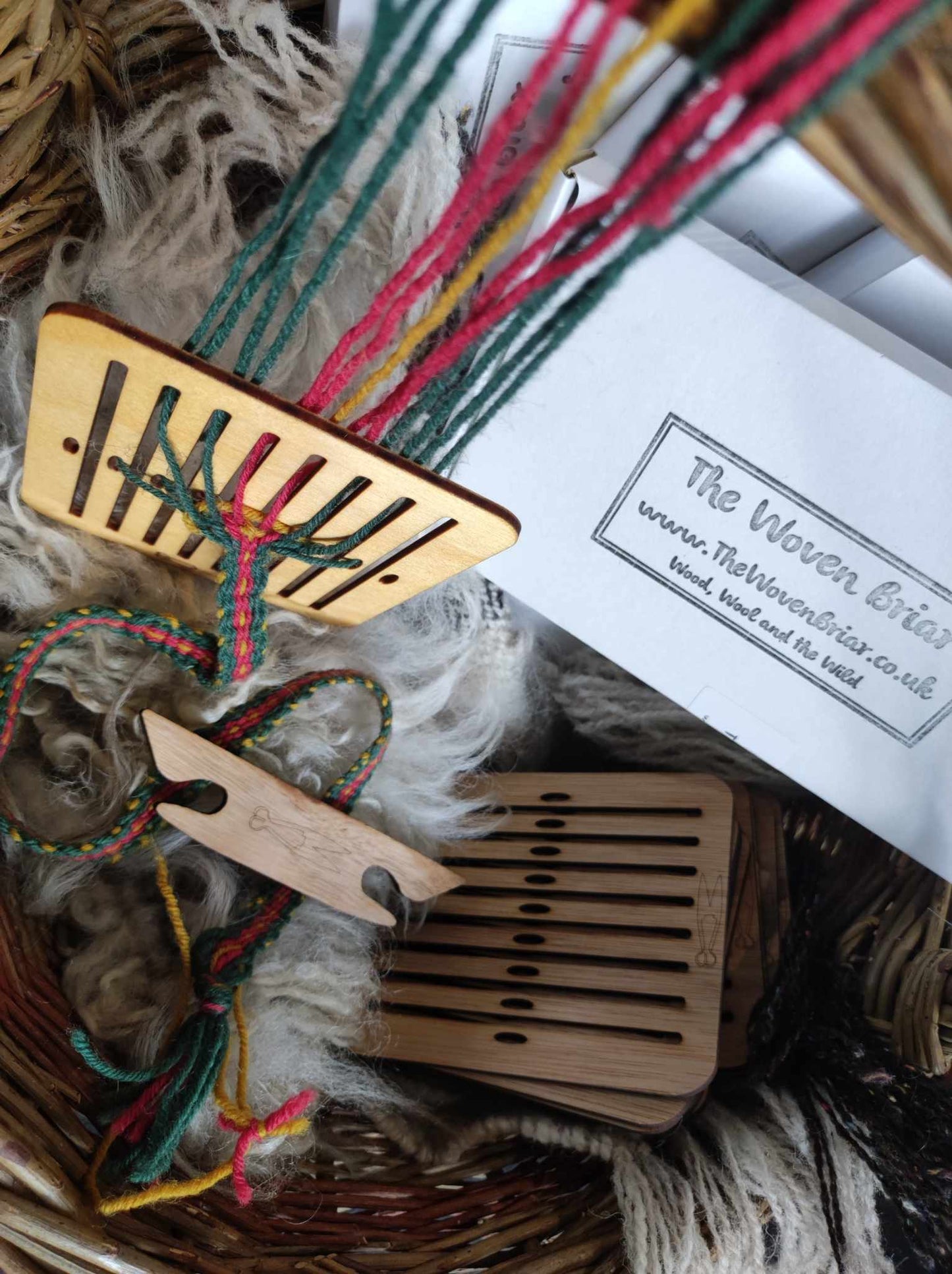 Band Weaving Kit with Plant Dyed Yarn