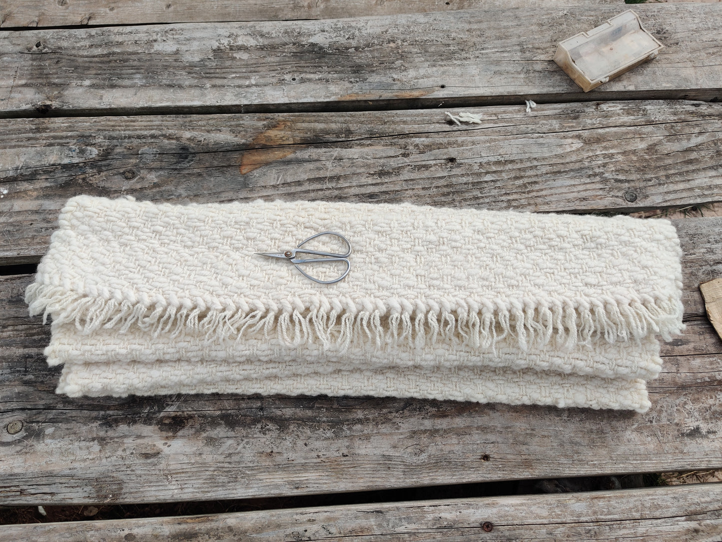 Rowan - Pure Portland wool blanket.