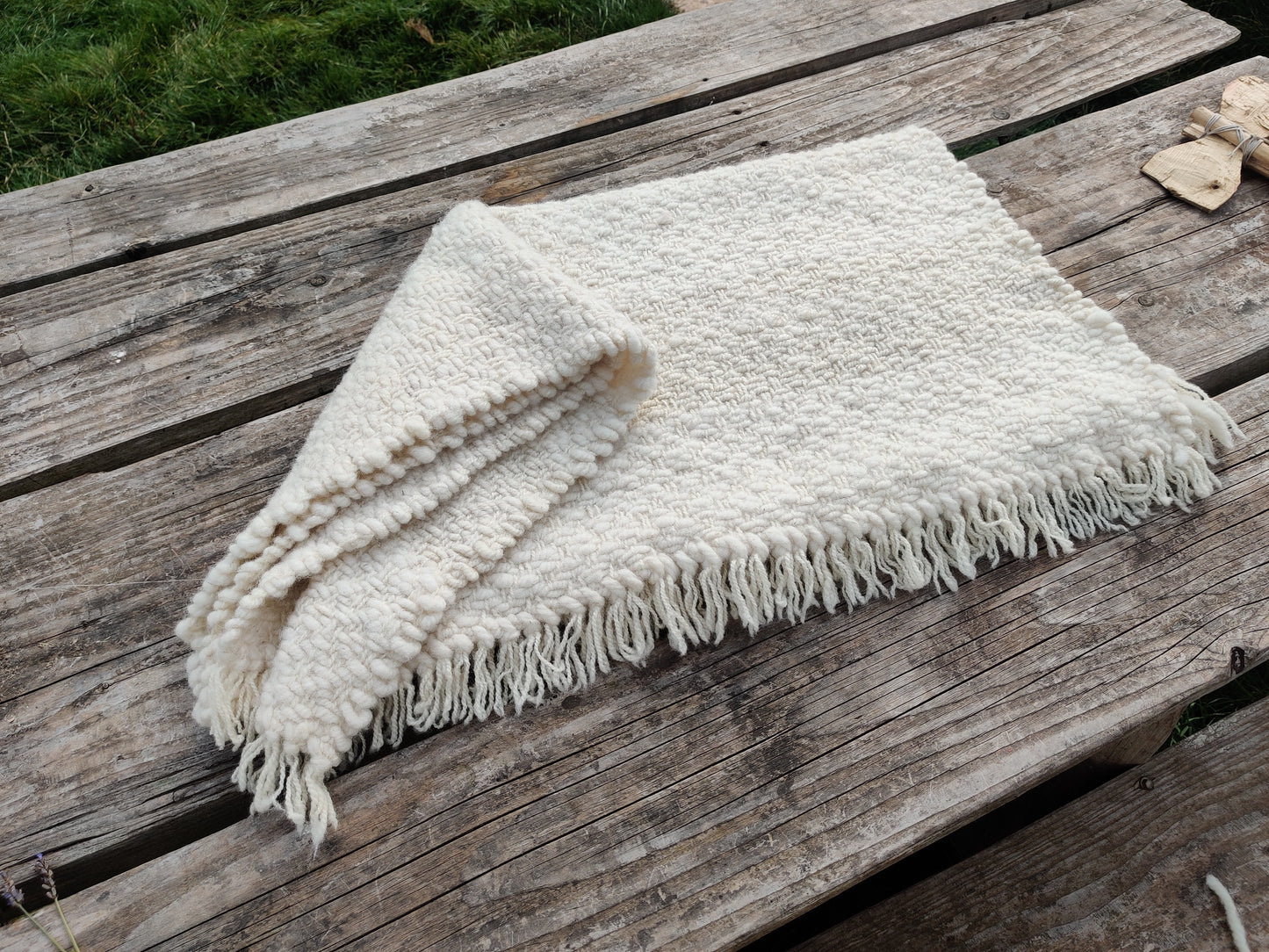 Rowan - Pure Portland wool blanket.