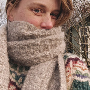 Kat. British Wool Scarf with Icelandic Lambswool