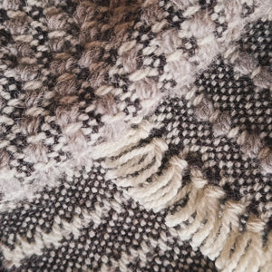 Half Moon. British Wool Scarf with Icelandic Lambswool