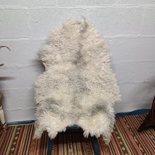 Load image into Gallery viewer, Cream and Grey Shetland Icelandic Sheepskin Rug
