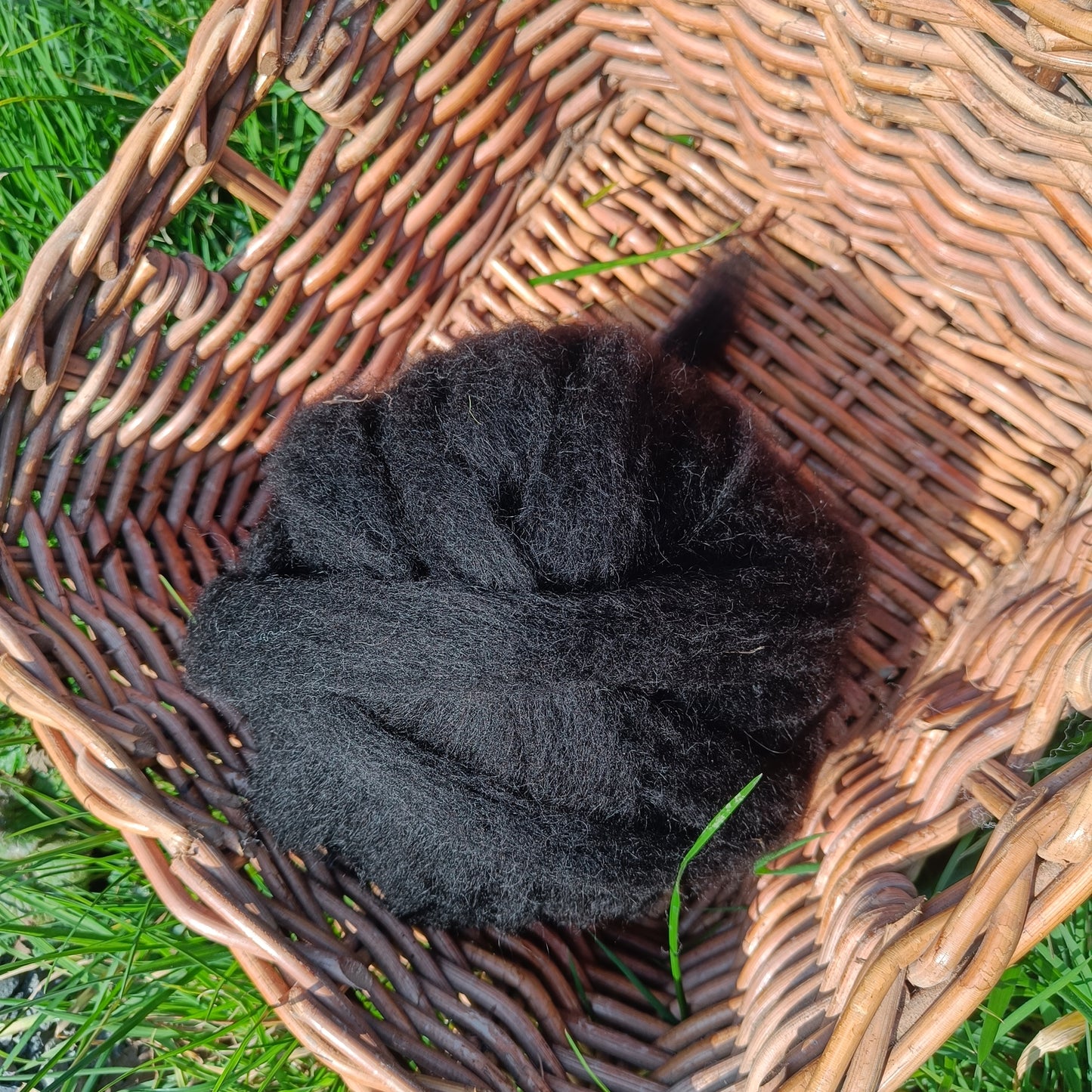 Hebridean Sliver - black wool