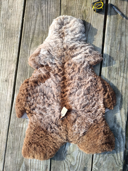 Moorit Shetland Sheepskin Rug