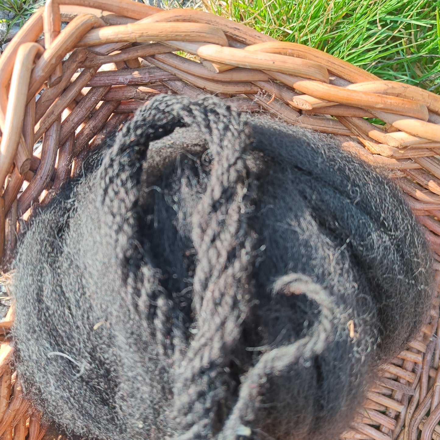 Hebridean Sliver - black wool