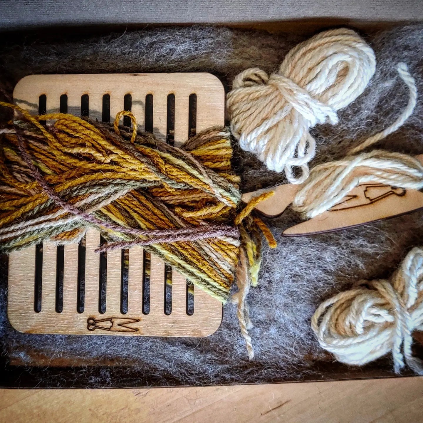 Band Weaving Kit with Plant Dyed Yarn