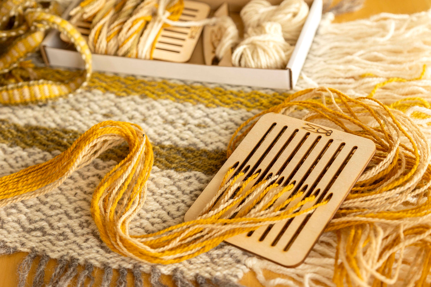 Band Weaving Kit with Plant Dyed Yarn